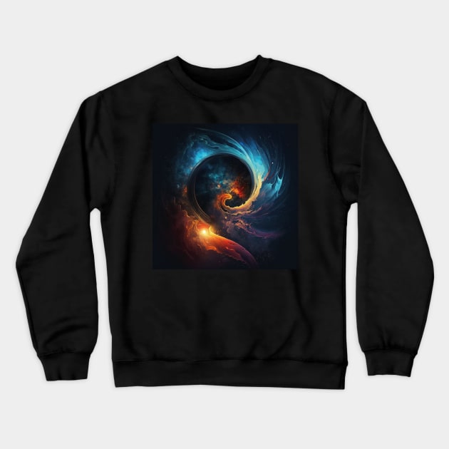 galaxy Crewneck Sweatshirt by rocknerd